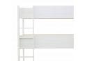 Triple 3 single bunk bed frame. White colour 4